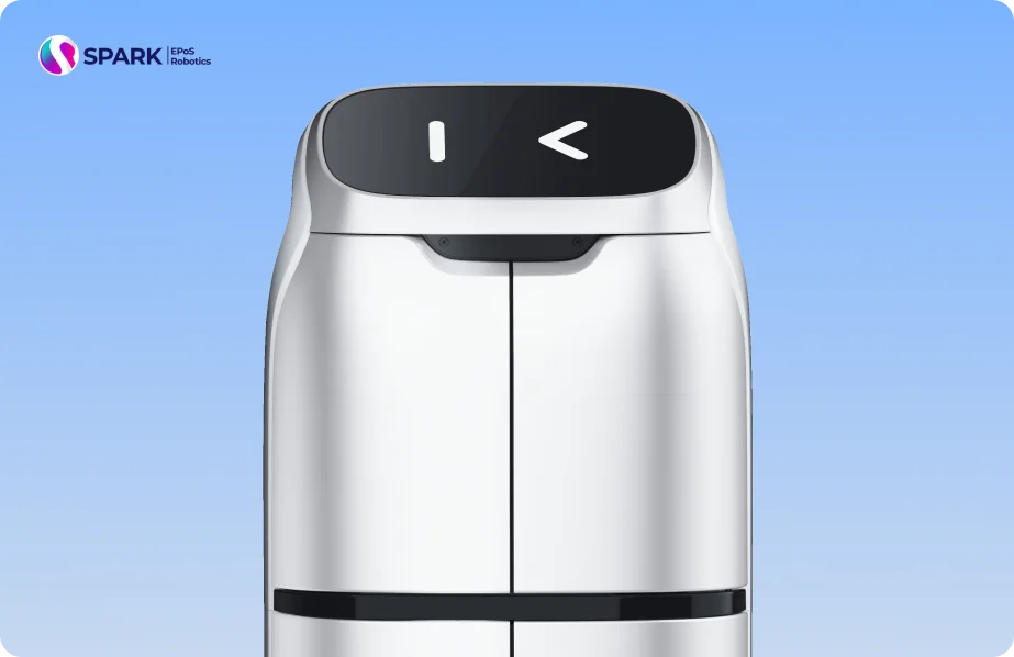 Responsive Spark EPOS digital product interface featuring service robotics