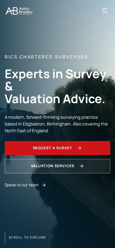 Mobile menu with Request a Quote and tap-to-call buttons
